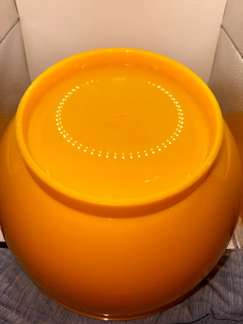 DANSK SERVING/MIXING BOWL YELLOW MELAMINE 1970s DESIGNED BY GUNNAR CYREN